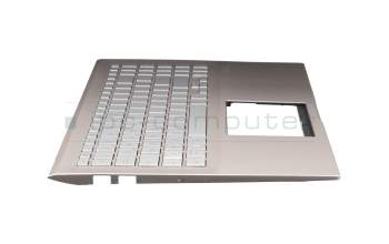13NB0LL5AM0301 original Asus clavier incl. topcase DE (allemand) argent/rosé avec rétro-éclairage