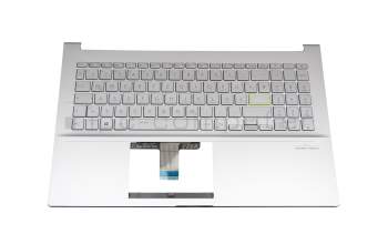 13NB0LX0M01 original Asus clavier incl. topcase DE (allemand) argent/argent avec rétro-éclairage