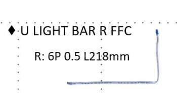 Asus 14010-00449100 G533QS U LIGHT BAR R FFC 6P 0.5 L218