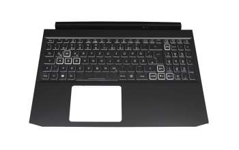 14505061K202 original Acer clavier incl. topcase DE (allemand) moir/blanc/noir avec rétro-éclairage