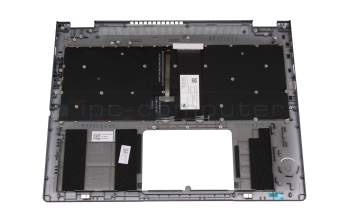 14604E67K203 original Acer clavier incl. topcase DE (allemand) noir/gris avec rétro-éclairage