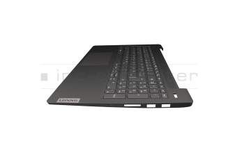 18066110 original Lenovo clavier incl. topcase DE (allemand) gris/gris avec rétro-éclairage Fingerprint (Port de chargement USB-C)