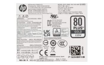 180W EPA90 ENT20 original HP alimentation du Ordinateur de bureau 180 watts 4-Pin