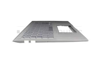 19A5-001LC-2D-1 original Asus clavier incl. topcase DE (allemand) argent/argent avec rétro-éclairage