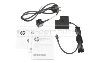 1HE07AA#ABB original HP chargeur USB-C 45 watts