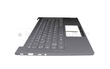 1KAFZZG0062 original Lenovo clavier incl. topcase DE (allemand) gris/gris avec rétro-éclairage