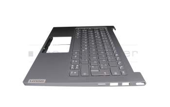 1KAFZZG0062 original Lenovo clavier incl. topcase DE (allemand) gris/gris avec rétro-éclairage