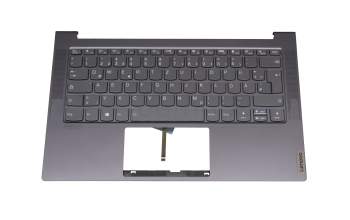 1KAFZZG0068 original Lenovo clavier incl. topcase DE (allemand) gris/gris avec rétro-éclairage