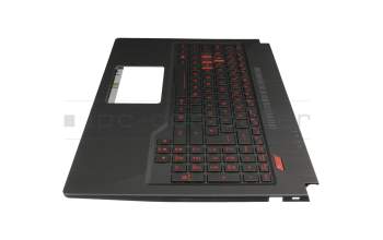 1KAHZZG0003X original Asus clavier incl. topcase DE (allemand) noir/noir avec rétro-éclairage