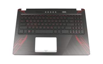 1KAHZZQ0054 original Asus clavier incl. topcase DE (allemand) noir/noir avec rétro-éclairage