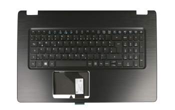 1KAJZZG005H original Quanta clavier incl. topcase DE (allemand) noir/noir avec rétro-éclairage