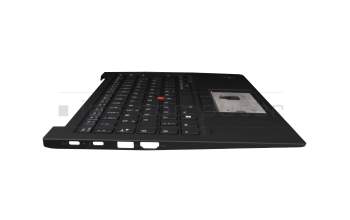 20221028LKC original Lenovo clavier incl. topcase DE (allemand) noir/noir avec rétro-éclairage et mouse stick