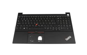 21879880 original Lenovo clavier incl. topcase CH (suisse) noir/noir avec rétro-éclairage et mouse stick
