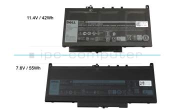 242WD original Dell batterie 55Wh 7,6V