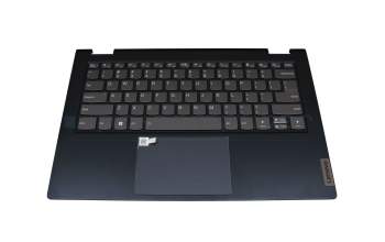 26P0299 original Lenovo clavier incl. topcase US (anglais) gris/bleu avec rétro-éclairage