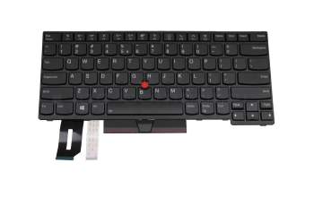 2H-BBEU1L70111 original PMX clavier US (anglais) noir/noir avec rétro-éclairage et mouse stick