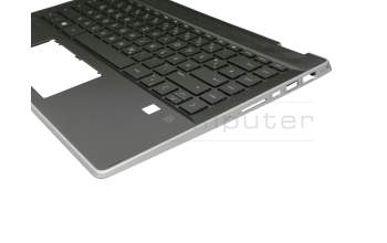 2H-BBJGMW63111 original HP clavier incl. topcase DE (allemand) noir/noir avec rétro-éclairage