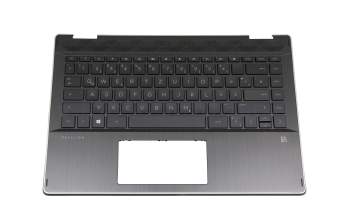 2H-BBJGMW63111 original Primax clavier incl. topcase DE (allemand) noir/noir avec rétro-éclairage