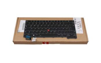 2H-BD6GML70131 original Primax clavier DE (allemand) noir/noir avec rétro-éclairage et mouse stick