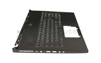 3076H7C228 original MSI clavier incl. topcase DE (allemand) noir/noir avec rétro-éclairage