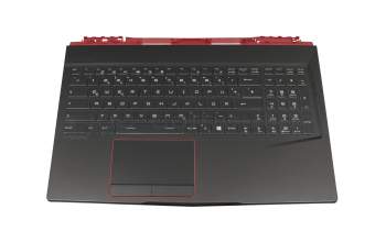 3076P1C214HG0 original MSI clavier incl. topcase DE (allemand) noir/noir avec rétro-éclairage