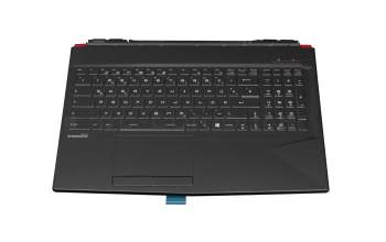 3076P6C223TA original MSI clavier incl. topcase DE (allemand) noir/noir/rouge avec rétro-éclairage