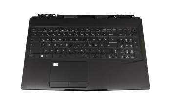 3076P6C414HG original MSI clavier incl. topcase DE (allemand) noir/noir avec rétro-éclairage