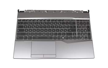 3076U7C126D original MSI clavier incl. topcase IT (italien) noir/gris avec rétro-éclairage