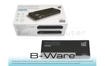 PRIPCR IPC-Computer Dual 4K Hybrid-USB station d'accueil incl. 100W chargeur b-stock