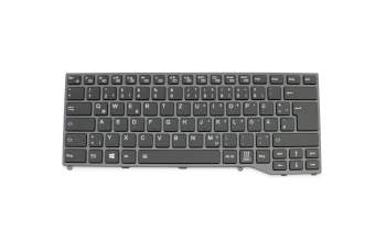 34053332 original Fujitsu clavier DE (allemand) noir/noir abattue avec rétro-éclairage