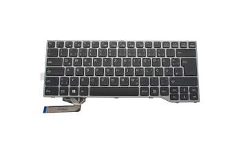 38042913 original Fujitsu clavier DE (allemand) noir/gris avec rétro-éclairage