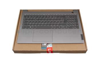 3QN006O original Lenovo clavier incl. topcase FR (français) noir/gris avec rétro-éclairage