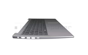 40082950 Medion clavier incl. topcase DE (allemand) noir/gris avec rétro-éclairage