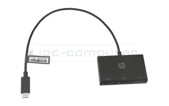 HP Z6A00AA original Adaptateur USB-C à 3x USB 3.0