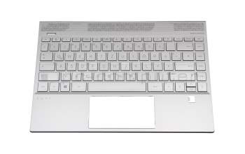 442.0G902.XXXX original HP clavier incl. topcase DE (allemand) argent/noir