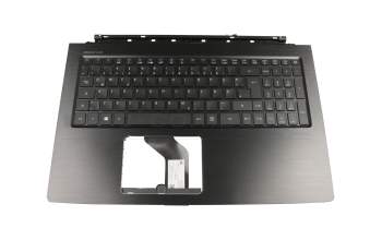 450.0B204.001 original Acer clavier incl. topcase DE (allemand) noir/noir avec rétro-éclairage
