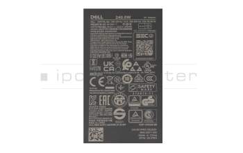 450-AIZP original Dell GaN-chargeur 240,0 watts arrondie