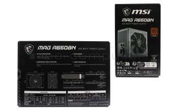 4526541038785 original MSI alimentation du Ordinateur de bureau 650 watts MAG A650BN