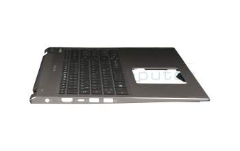 45M0CSCS000892 original Acer clavier incl. topcase DE (allemand) noir/argent avec rétro-éclairage