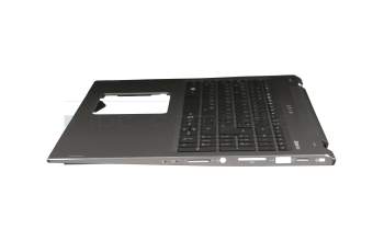 45M0CSCS000892 original Acer clavier incl. topcase DE (allemand) noir/argent avec rétro-éclairage