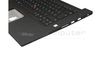 460.0GU04.0002 original Lenovo clavier incl. topcase DE (allemand) noir/noir avec rétro-éclairage et mouse stick