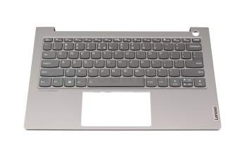 460.0M502.0001 original Lenovo clavier incl. topcase UK (anglais) gris/gris avec rétro-éclairage