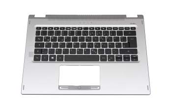 4600ME20001 original Acer clavier incl. topcase DE (allemand) noir/argent avec rétro-éclairage