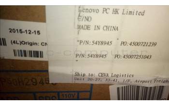 Lenovo 54Y8945 PWR_SUPPLY PWR_SUPPLY,100-240Vac,150W