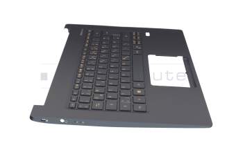 5AD1586600 original Acer clavier incl. topcase DE (allemand) anthracite/anthracite avec rétro-éclairage