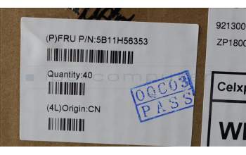 Lenovo 5B11H56353 BATTERY Internal,3c,47Wh,LiIon,CP/B