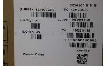 Lenovo 5B11Q35379 BATTERY 4cell 80Wh 7.8V L24B4PE2 B/B