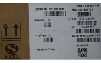 Lenovo 5B11S31243 BATTERY 4cell99.9Wh15.60V L25B4PF0 BYD/B