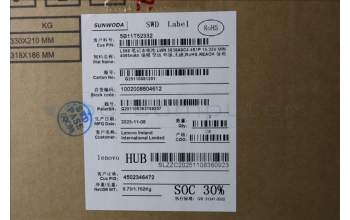 Lenovo 5B11T52332 BATTERY 4cell 64Wh 11.49V L25D4PE1 SD/LW