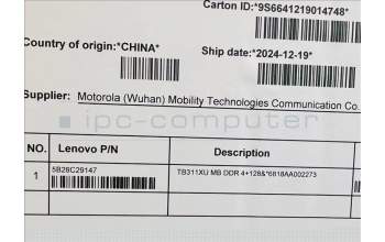 Lenovo 5B28C29147 TB311XU MB DDR 4+128&*6818AA002273